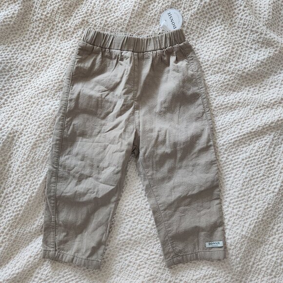 NWT Donsje Kilan Elastic Waist Pants in Light Stone Gray, 24m-30m - Picture 2 of 8